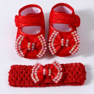 BABY SHOES WITH HEADBAND